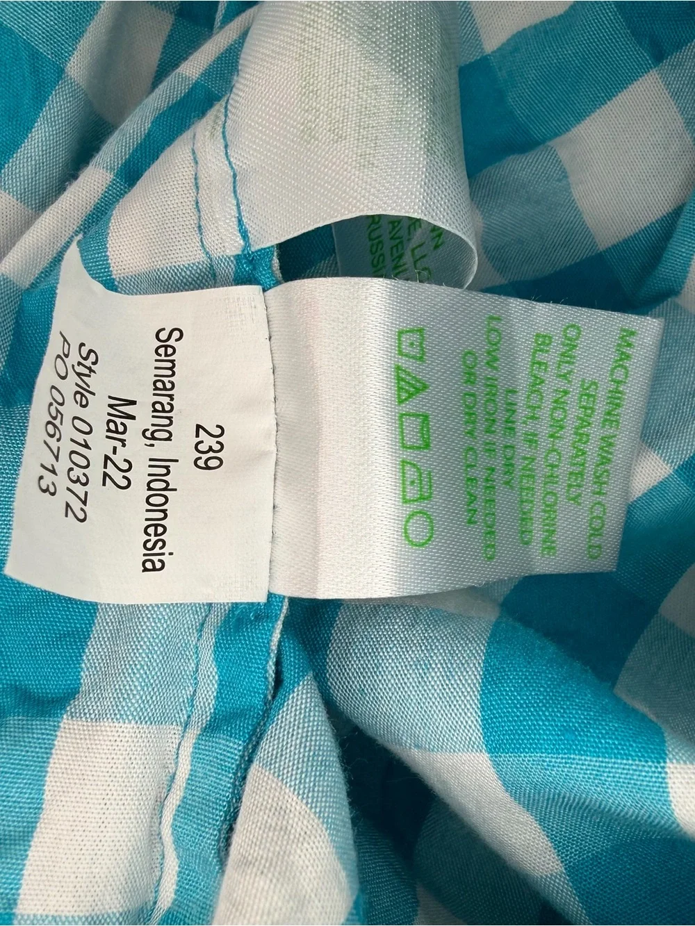 Lilly Pulitzer Sarafina Puff Sleeve Gingham Crinkle Fabric Top Blouse Women Sz 6